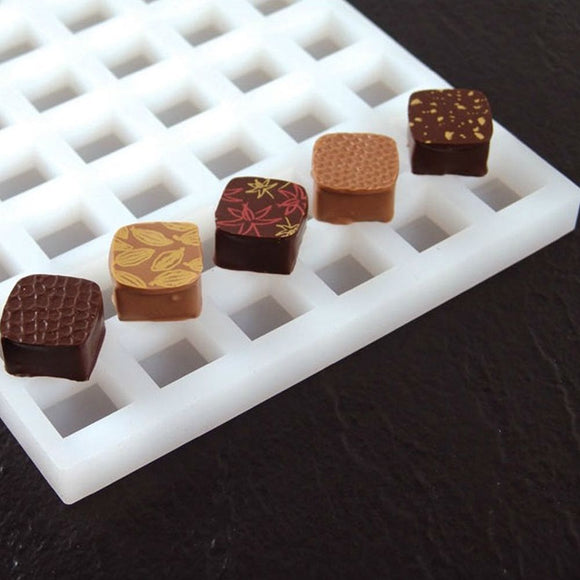 Stampo pralina al cioccolato - forma quadrata