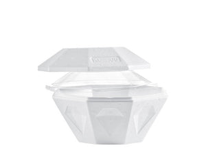 White Takeout Container Diamond - 0.5 L
